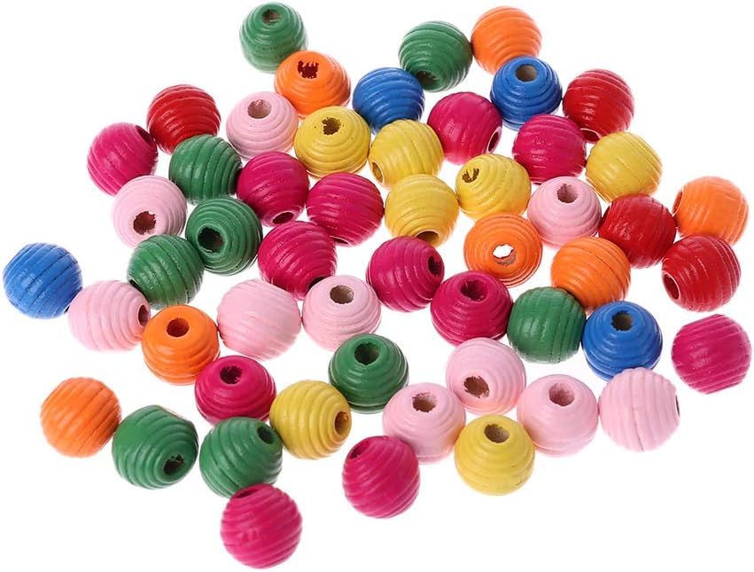 50Pcs/Bag Colour Wooden Bird Parrot Bite Multipurpose Colorful DIY Beads Decoration Accessories Pet Supplies - PawsPlanet Australia