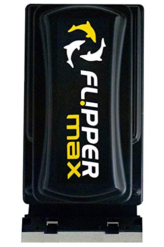 FL!PPER Flipper Cleaner- 2-in-1 Magnetic Aquarium Glass Cleaner - Fish Tank Cleaner - Scrubber & Scraper Aquarium Cleaning Tools – Fish Tank Cleaner, Max - PawsPlanet Australia