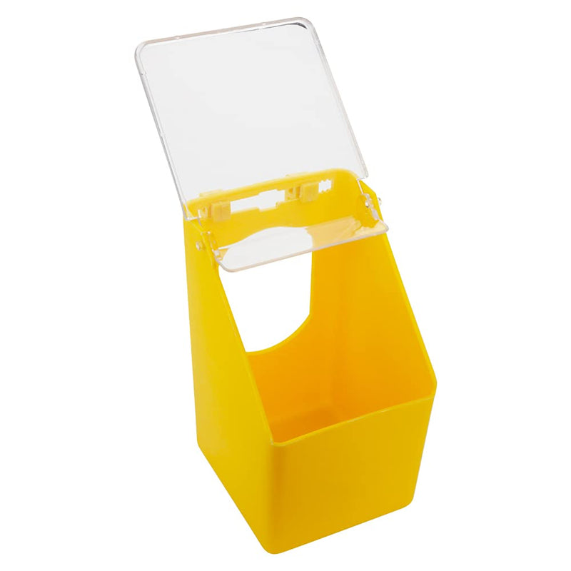 2 Pcs Pigeon Plastic Feeder, Bird Food Feeding Hanging Box for Bird Poultry Pigeon Parrot Parakeet Budgie Cage (One Hole) - PawsPlanet Australia