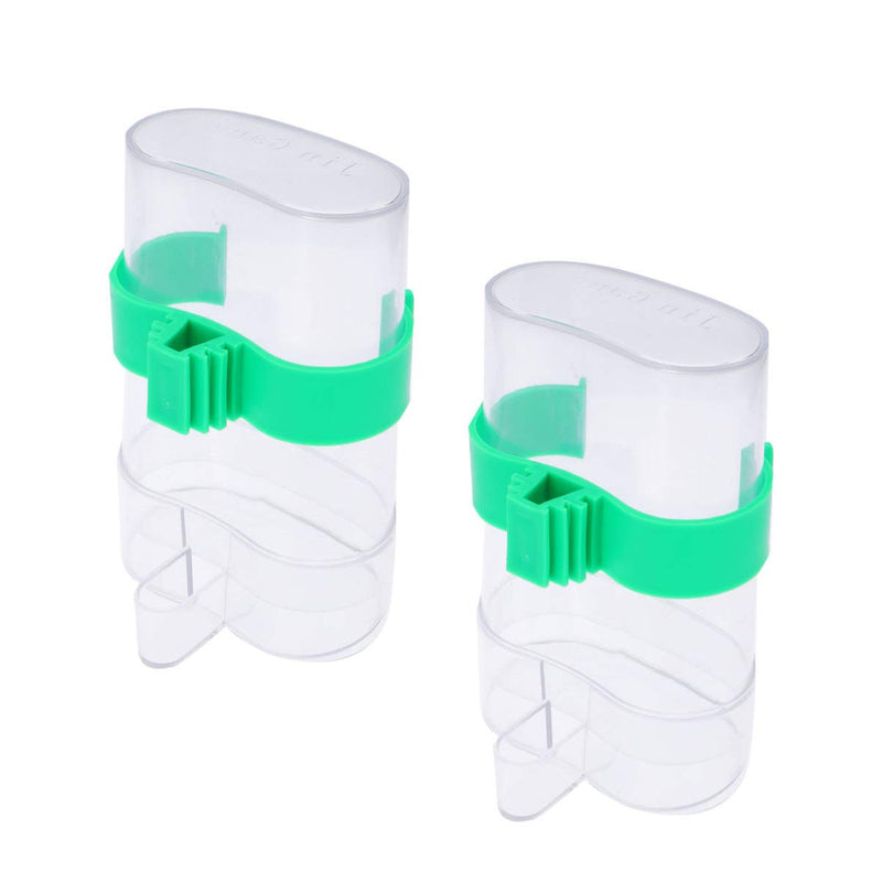 POPETPOP Water Feeders for Birds - 2 Pack Bird Water Dispenser, Automatic Bird Feeder for Parrot Parakeet Cockatiel - PawsPlanet Australia