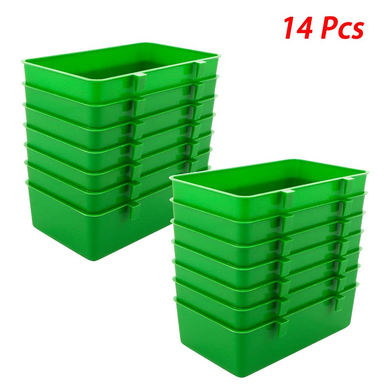 14 Pcs Bird Plastic Feeder, Seed Food Feeding Cup for Poultry Pigeon Parrot Parakeet Budgie Cage - PawsPlanet Australia