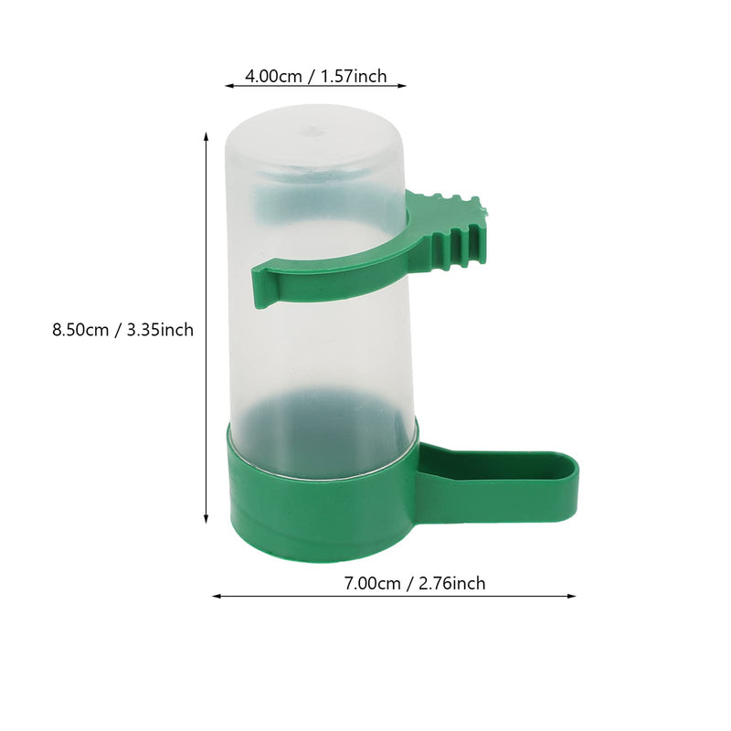 NUOBESTY Automatic Bird Water Dispenser, 10pcs Bird Feeder Drinker Waterer for Pigeon Quail Lovebirds Parrot Drinking Bottle |7X8.5CM - PawsPlanet Australia