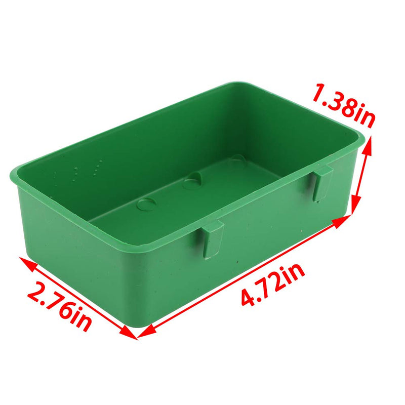 14 Pcs Bird Plastic Feeder, Seed Food Feeding Cup for Poultry Pigeon Parrot Parakeet Budgie Cage - PawsPlanet Australia