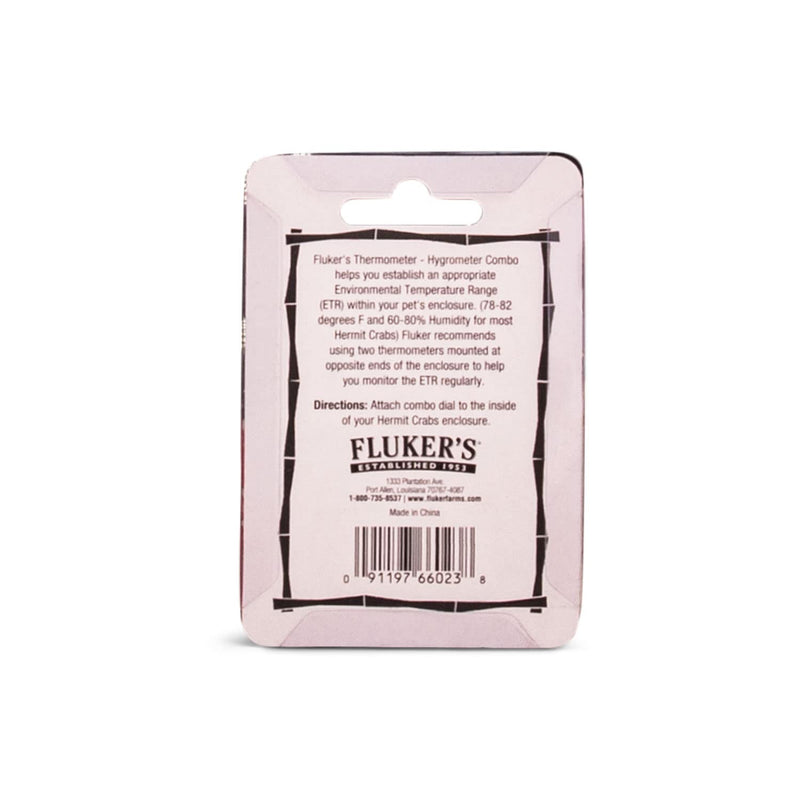 Fluker's Hermit Headquarters Analog Thermometer / Hygrometer Combo