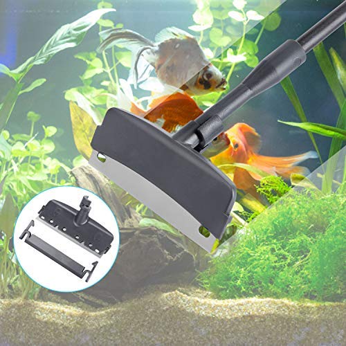 Carefree Fish Carbon Fiber Aquarium Cleaning Tools 7 in 1 Fish Tank Cleaner Kit Long Scrubber Brushes Set Glass Sponge Pipe Brush Fish Net Gravel Rake Algae Scraper Suit with Extendable Handle - PawsPlanet Australia