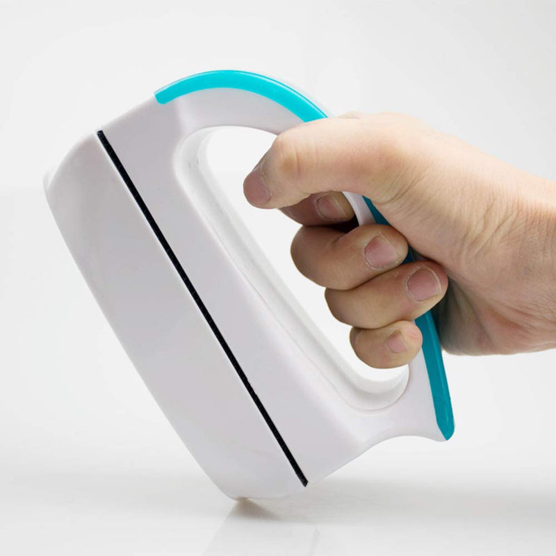 Jinda Magnetic Fish Tank Glass Cleaner Brush, Aquarium Algae Scrapers, Floating Aquarium Glass Clean, with Handle Design Fish Aquarium Double Sided Scrubber blue - PawsPlanet Australia