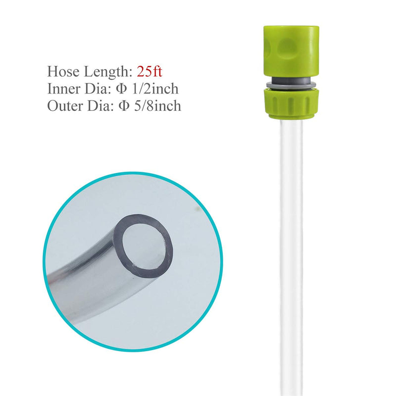 Laifoo 25ft Aquarium Vacuum Gravel Cleaner Fish Tank Cleaner Siphon Water Changer - PawsPlanet Australia