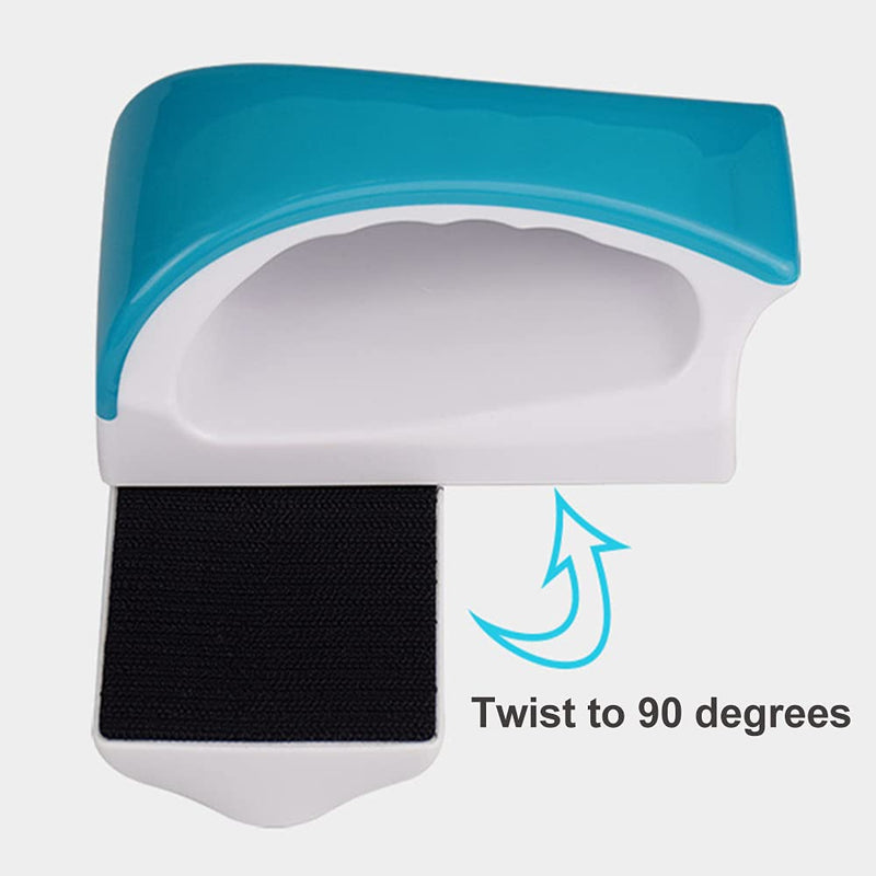 Jinda Magnetic Fish Tank Glass Cleaner Brush, Aquarium Algae Scrapers, Floating Aquarium Glass Clean, with Handle Design Fish Aquarium Double Sided Scrubber blue - PawsPlanet Australia