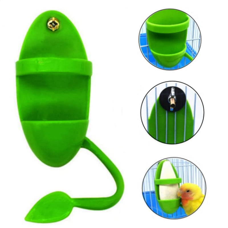 2pcs Bird Feeding Cup Rack Plastic Cuttlebone Holder,Bird Food Holder, Plastic Food Fruit Feeding Perch Stand Holder for Pet Bird Supplies Fruit Vegetable Storage Stands - PawsPlanet Australia
