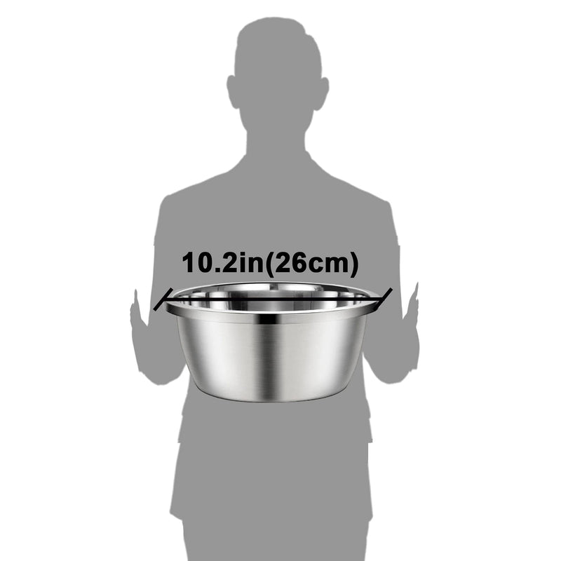 Stainless Steel Large Dog Bowl, 176oz High Capacity Dog Food Bowls for Large Dogs (2 Pack) 116oz - PawsPlanet Australia