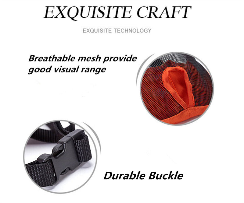 JYHY Short Snout Dog Muzzles- Adjustable Breathable Mesh Bulldog Muzzle for Biting Chewing Barking Training S(9"-12") Grey - PawsPlanet Australia