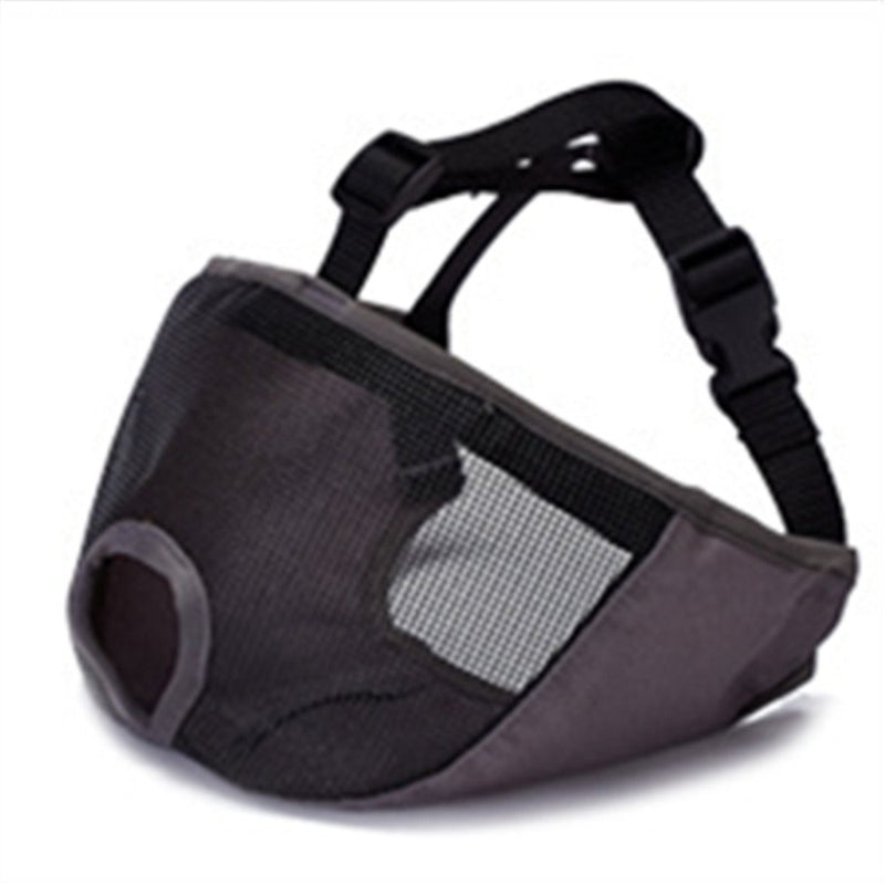 JYHY Short Snout Dog Muzzles- Adjustable Breathable Mesh Bulldog Muzzle for Biting Chewing Barking Training S(9"-12") Grey - PawsPlanet Australia
