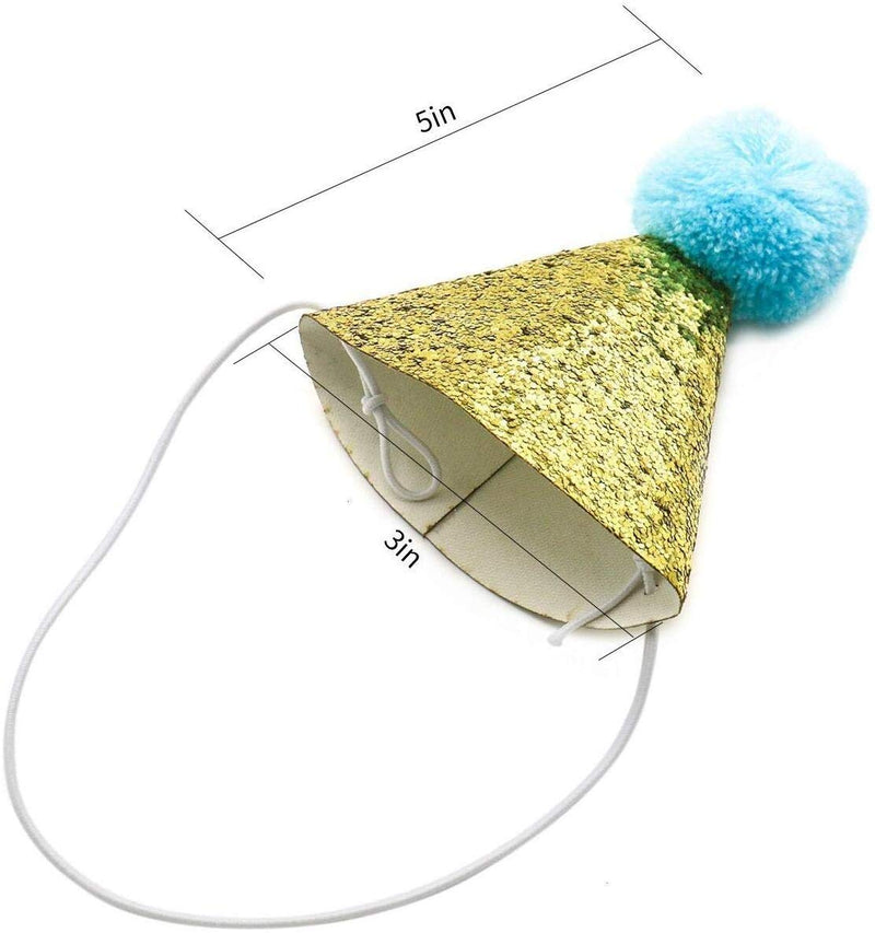 3pc- Dog Birthday Hat for Pets Party Decoration Supplies, Cat Kitten Headband Hats Charms Grooming Accessories - PawsPlanet Australia