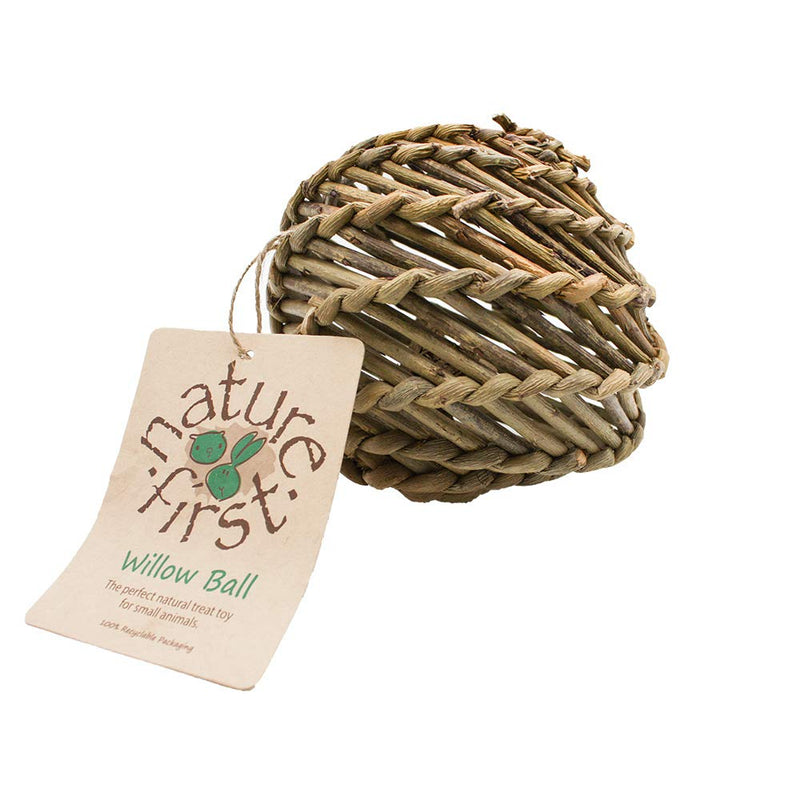 """Nature First"" Small Willow Ball for Small Animals" - PawsPlanet Australia