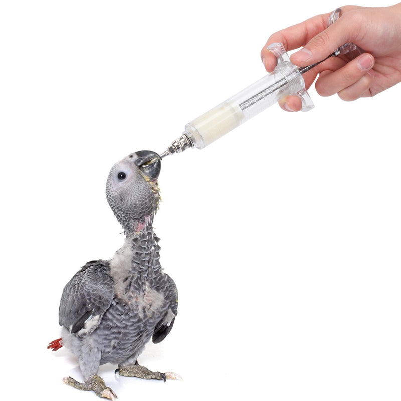 OBANGONG 2 Sets Hand Feeding Syringe for Baby Birds,Feeding Tubes Used for Pet Baby Bird Parrot Feed Milk and Medicine,20ml,10ml - PawsPlanet Australia