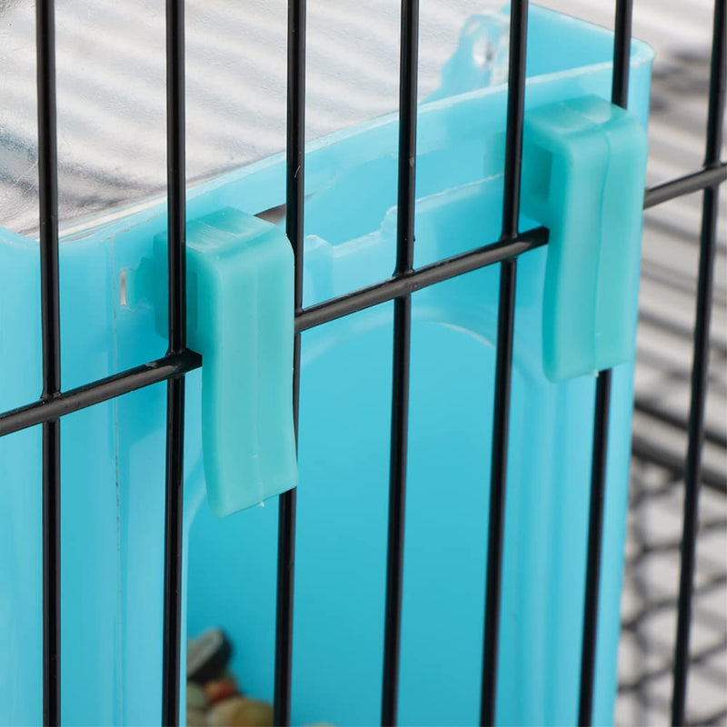 2 Pcs Pigeon Plastic Feeder, Bird Food Feeding Hanging Box for Bird Poultry Pigeon Parrot Parakeet Budgie Cage (One Hole) - PawsPlanet Australia