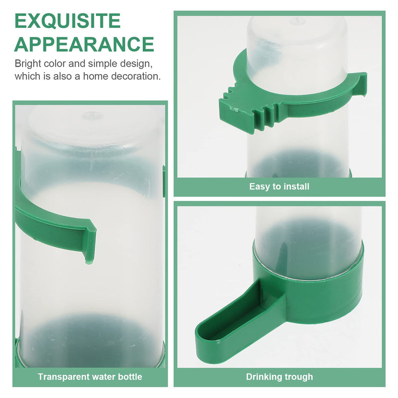 NUOBESTY Automatic Bird Water Dispenser, 10pcs Bird Feeder Drinker Waterer for Pigeon Quail Lovebirds Parrot Drinking Bottle |7X8.5CM - PawsPlanet Australia