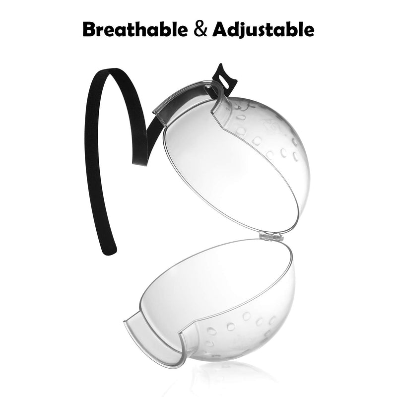 Ovida Cat Adjustable Hood Kitten Breathable Anti Bite Muzzles Prevent from Cats Biting and Chewing, Safety Prevent for Small Pets Grooming M for cat neck 6.8-9.25'' - PawsPlanet Australia