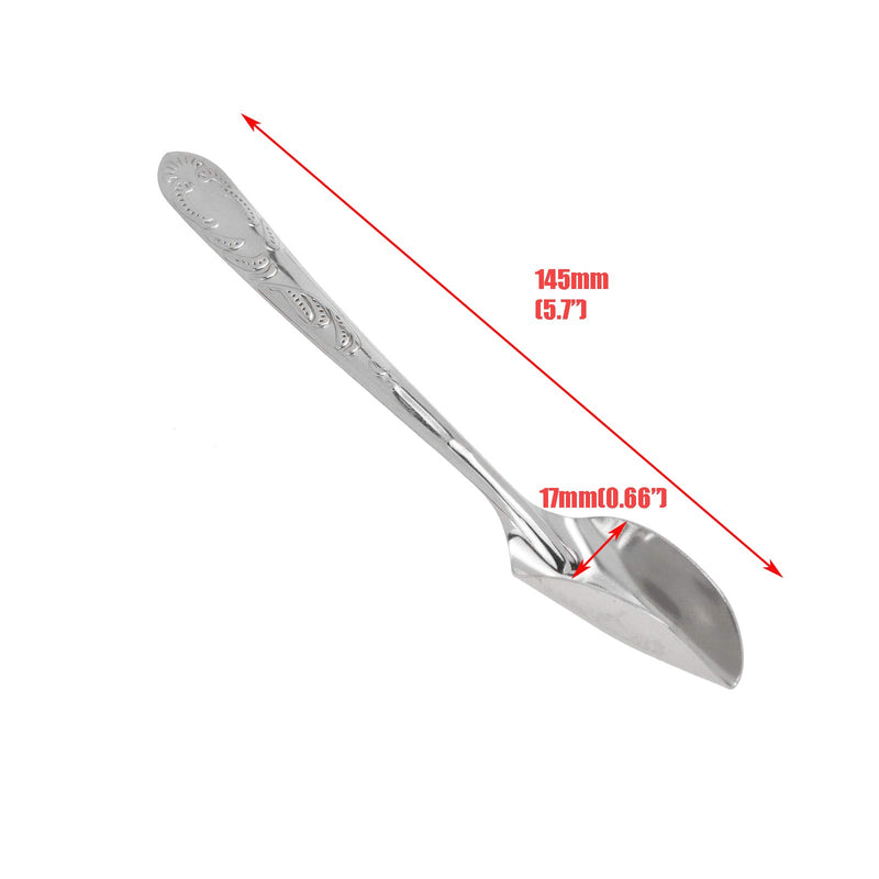 Quluxe 5 Pcs Bird Parrot Stainless Steel Metal Feeding Spoon, Special Feeding Scoop Medicine Spoons Hand Feeding Spoons for Peony Cockatiel Parrot - PawsPlanet Australia