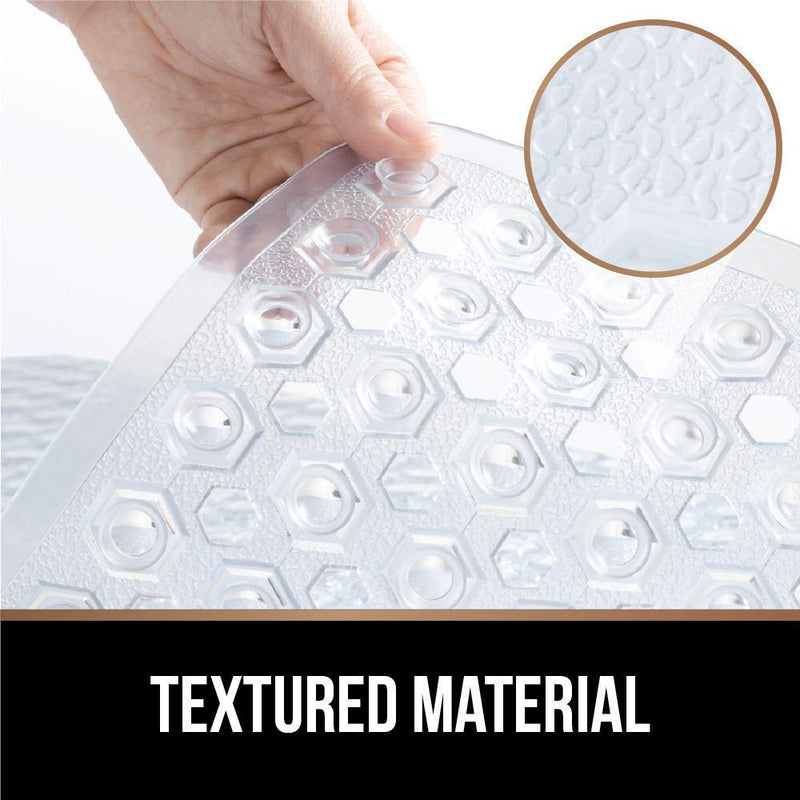 Gorilla Grip Bath Tub Mat and Shower Stall Mat, Both White, Bath Mat is Size 35x16 and Shower Mat is Size 21x21, 2 Item Bundle - PawsPlanet Australia
