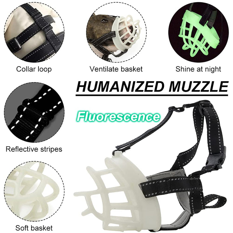 CBBPET Dog Muzzle, Breathable for Medium Dogs, Stop Biting, Barking and Chewing, Best for Aggressive Dogs M-(Snout 9-10") - PawsPlanet Australia
