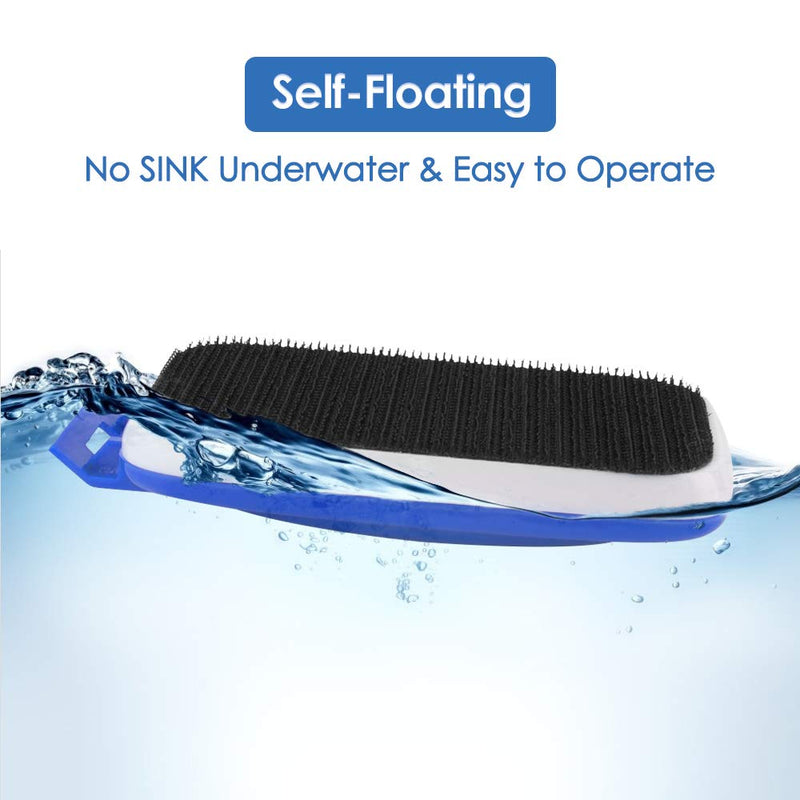 Lukovee Magnetic Aquarium Algae Scrapers Fish Tank Cleaner, Strong Magnet Scratch-Free Glass Cleaner Floating Aquatic Clean Brush with Easy Use Solid Handle S: L*W*H (3.7 x 1.6 x 2.7") - PawsPlanet Australia