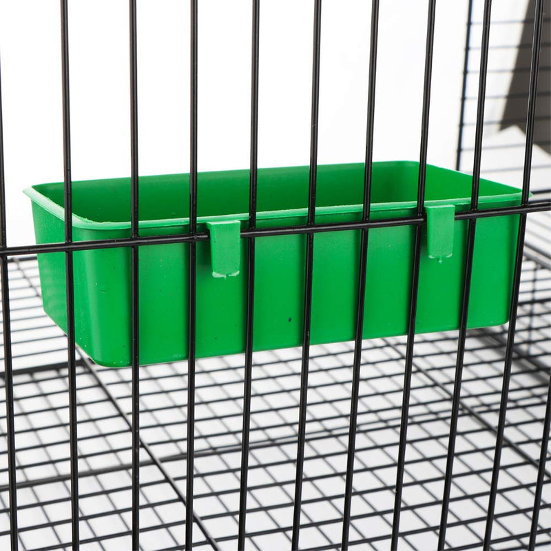 14 Pcs Bird Plastic Feeder, Seed Food Feeding Cup for Poultry Pigeon Parrot Parakeet Budgie Cage - PawsPlanet Australia