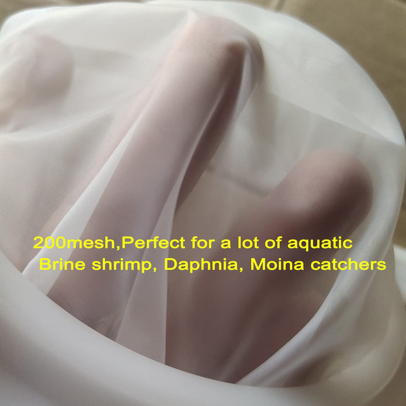 MEIMEI 200 Mesh Baby Brine Shrimp Net Collect Brine Shrimp Artemia Copepod Sieve for Brine Shrimp Hatchery - PawsPlanet Australia