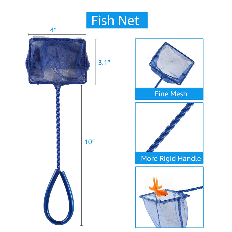 AquaMiracle Aquarium Water Changing Kit 3 in 1 with Gravel Cleaner/Siphon Cleaner/Vacuum Cleaner, Fish Net and Cleaning Brush/Algae Remover - PawsPlanet Australia