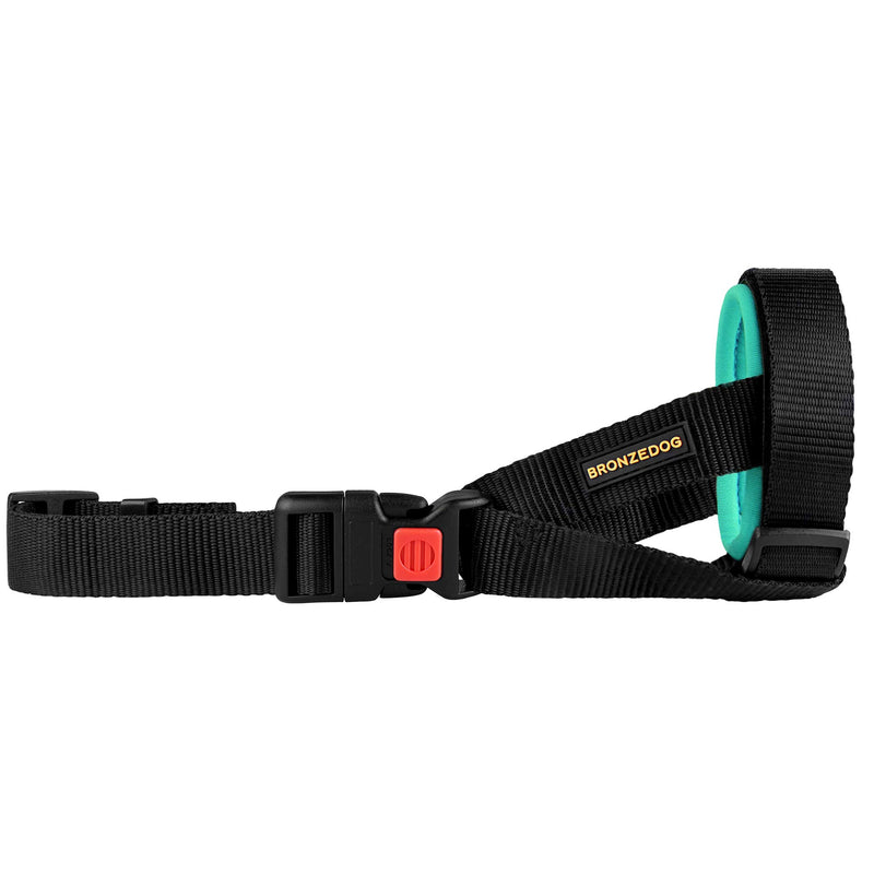 BRONZEDOG Soft Padded Dog Muzzle Adjustable Neoprene Comfort Bitting Chewing Pet Muzzles for Small Medium Large Dogs Puppy (Large, Snout Strap 9"-12", Mint Green) - PawsPlanet Australia