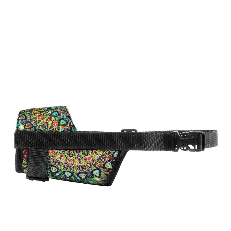 Murom Print Dog Muzzle for Small Medium Large Dogs Puppy Pattern Adjustable Pet Muzzles Anti Barking Biting Mouth Cover Mandala S - PawsPlanet Australia