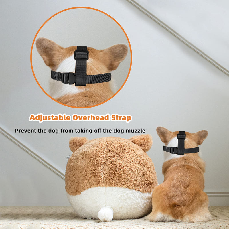 2 Pack Dog Muzzles, Soft Dog Muzzle for Small Medium Large Dogs Anti Biting Barking Chewing, Air Mesh Breathable Drinkable Adjustable Loop Pet Muzzle 3 Sizes Large (Pack of 2) - PawsPlanet Australia