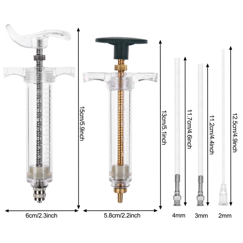 OBANGONG 2 Sets Hand Feeding Syringe for Baby Birds,Feeding Tubes Used for Pet Baby Bird Parrot Feed Milk and Medicine,20ml,10ml - PawsPlanet Australia