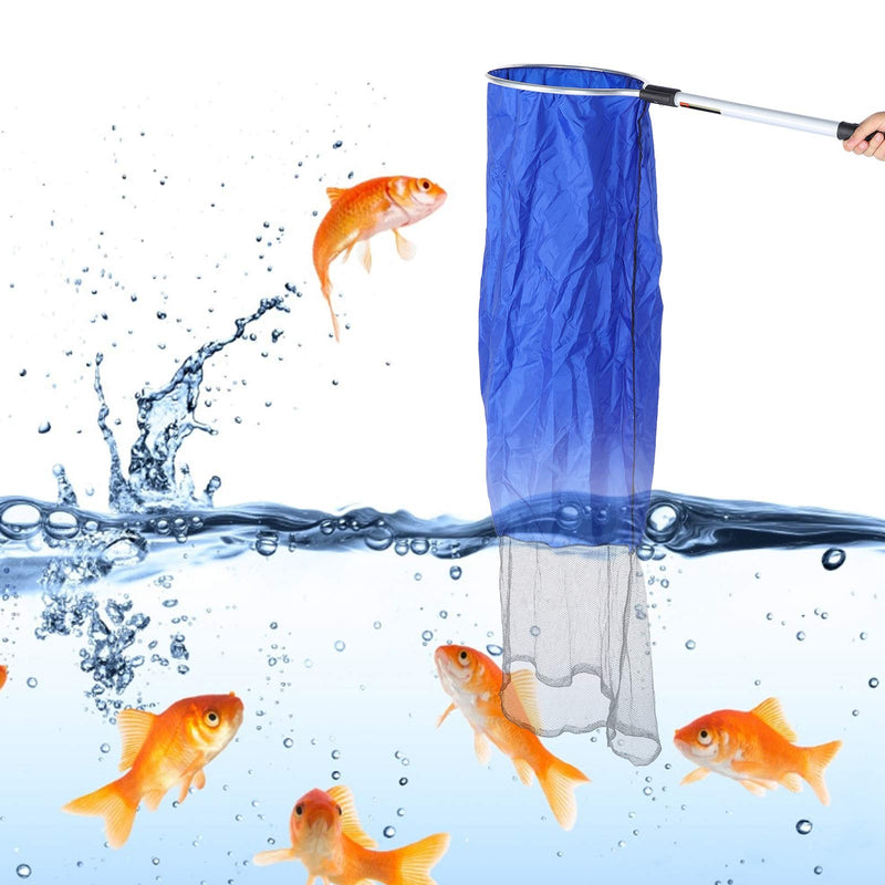 Zerodis Aquarium Fish Net, Waterproof Soft Fish Transfer Net Long Koi Tansfer Mesh Basket with 20-inch Long Handle for Medium Large Fish Spawning, Breeding, Care & Transfer Diameter 30CM - PawsPlanet Australia