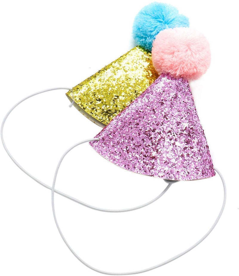 3pc- Dog Birthday Hat for Pets Party Decoration Supplies, Cat Kitten Headband Hats Charms Grooming Accessories - PawsPlanet Australia