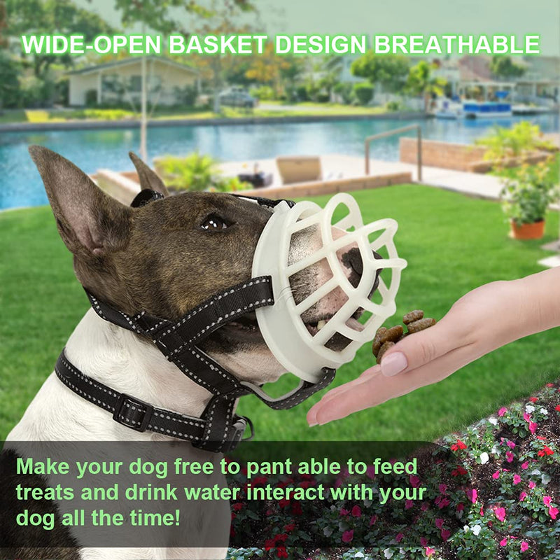 CBBPET Dog Muzzle, Breathable for Medium Dogs, Stop Biting, Barking and Chewing, Best for Aggressive Dogs M-(Snout 9-10") - PawsPlanet Australia