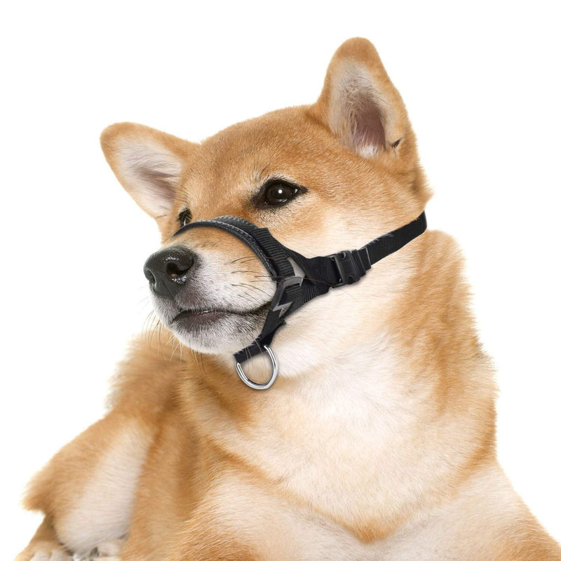 Nylon Dog Muzzle for Small,Medium,Large Dogs Prevent from Biting,Barking and Chewing,Adjustable Loop XL Blue - PawsPlanet Australia