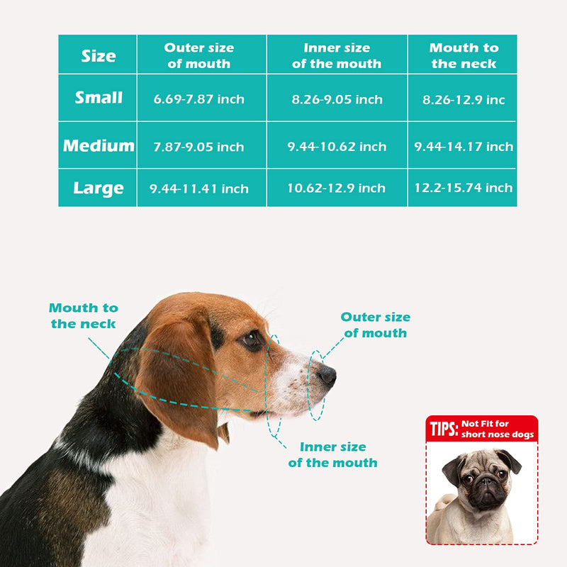 soysen Dog Muzzle Leather Anti Biting Barking and Chewing, Breathable and Adjustable, Allows Drinking and Eating, Used with Collars, Suitable for Small, Medium, and Large Dogs S - PawsPlanet Australia