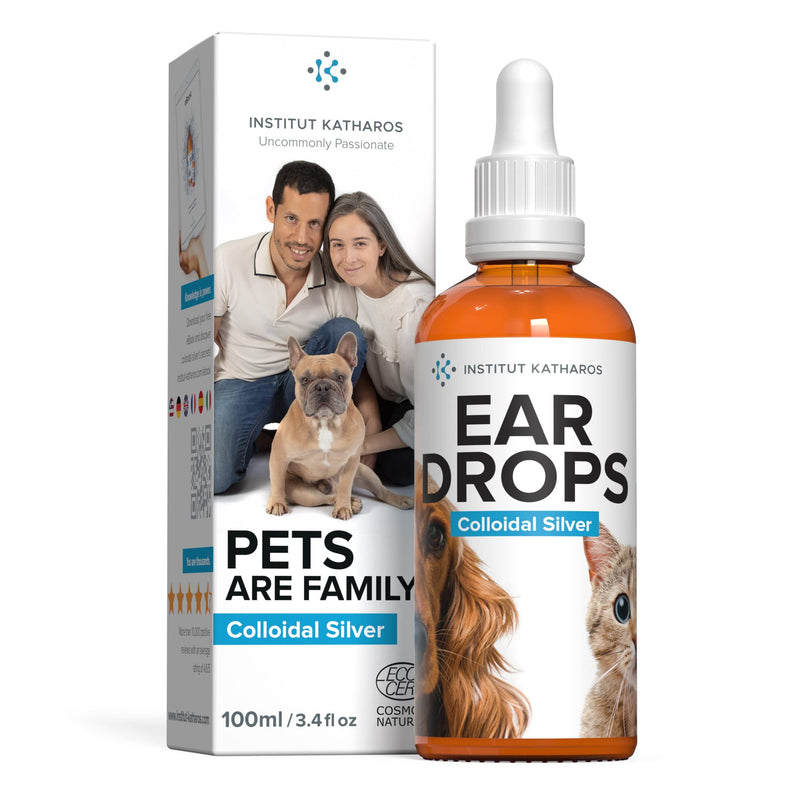 Institut Katharos drops/ear cleaner cats & dogs colloidal silver 100