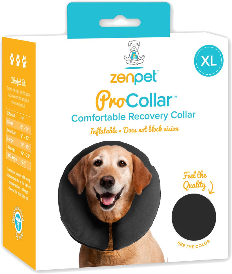 [Australia] - ZenPet Pro Collar Comfy Pet E-Collar for Dogs X-Large Black 