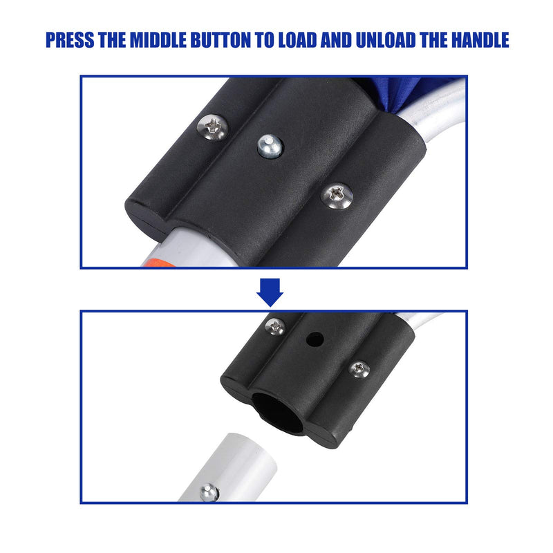 Zerodis Aquarium Fish Net, Waterproof Soft Fish Transfer Net Long Koi Tansfer Mesh Basket with 20-inch Long Handle for Medium Large Fish Spawning, Breeding, Care & Transfer Diameter 30CM - PawsPlanet Australia