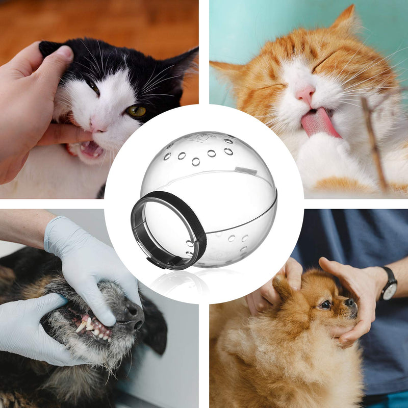 Ovida Cat Adjustable Hood Kitten Breathable Anti Bite Muzzles Prevent from Cats Biting and Chewing, Safety Prevent for Small Pets Grooming M for cat neck 6.8-9.25'' - PawsPlanet Australia