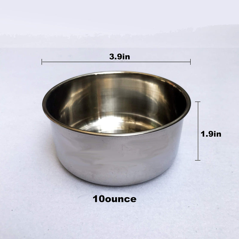 BobbyPet Multi-use Birds Food and Water Feeder No-Tipping Stainless Steel Suit for Birds and Small Animals. (2 Pack) - PawsPlanet Australia