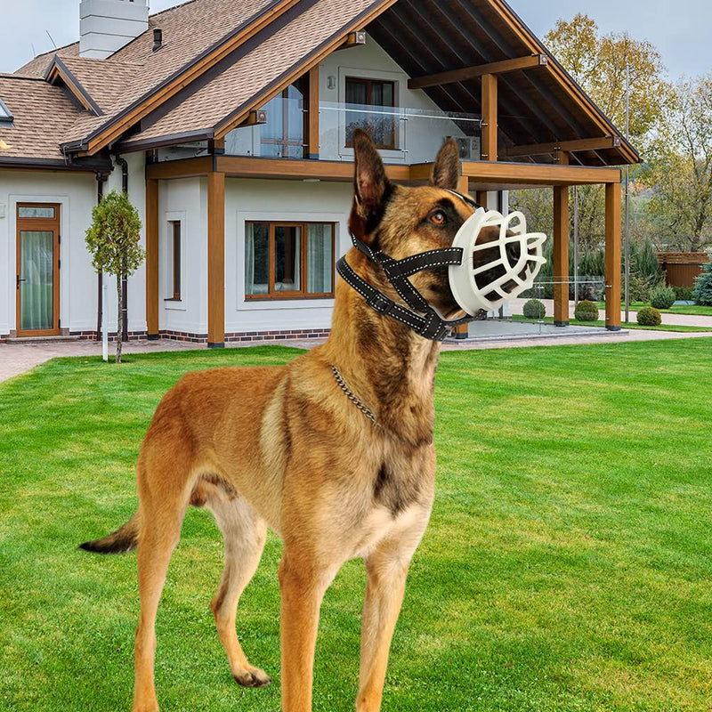 CBBPET Dog Muzzle, Breathable for Medium Dogs, Stop Biting, Barking and Chewing, Best for Aggressive Dogs M-(Snout 9-10") - PawsPlanet Australia