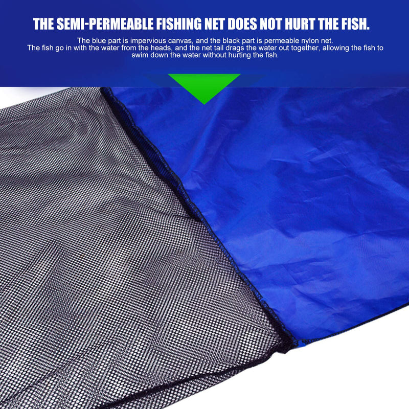 Zerodis Aquarium Fish Net, Waterproof Soft Fish Transfer Net Long Koi Tansfer Mesh Basket with 20-inch Long Handle for Medium Large Fish Spawning, Breeding, Care & Transfer Diameter 30CM - PawsPlanet Australia