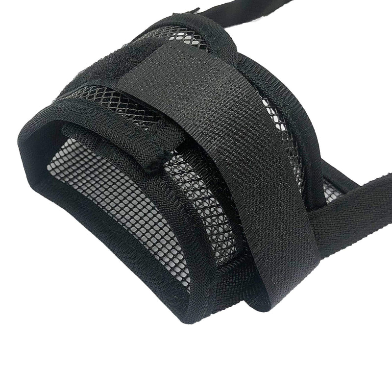 YAODHAOD Nylon Mesh Breathable Dog Mouth Cover, Quick Fit Dog Muzzle with Adjustable Straps,Pet Mouth Cover, to Prevent Biting and Screaming to Prevent Accidental Eating XL black - PawsPlanet Australia