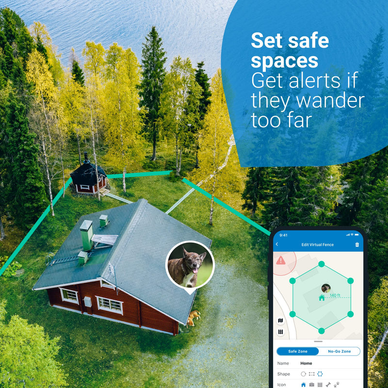 Tractive GPS DOG 4, Dog Tracker, Always Know Where Your Dog Is, Keep Them Fit with Activity Monitoring, Unlimited Range (Coffee) - PawsPlanet Australia