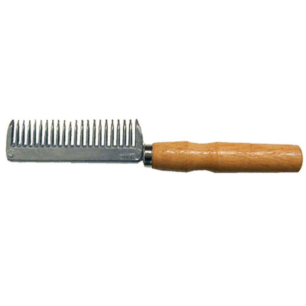 Partrade P-Aluminum Tail Comb with Wood Handle for Horses 6 Inch - PawsPlanet Australia