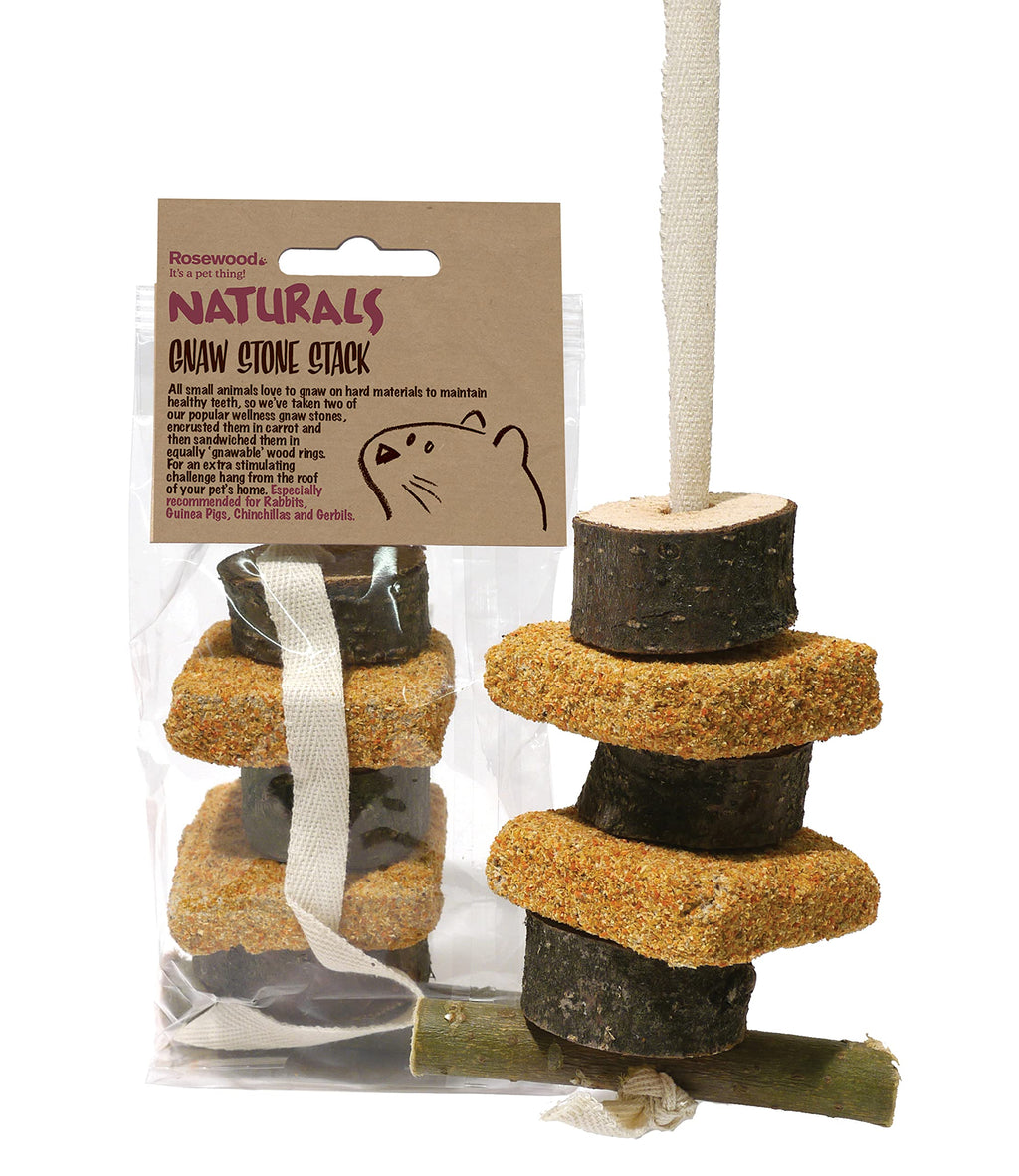 Rosewood Naturals Edible Gnawsgnaw Stone Stack - PawsPlanet Australia
