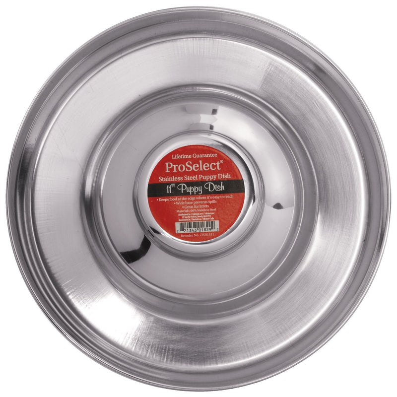 [Australia] - Pro Select ProSelect Stainless Steel Puppy Dish 11-Inch 